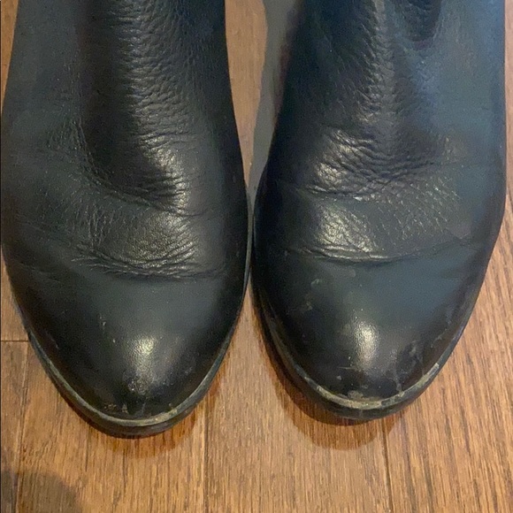 Splendid Black Leather Booties Size 7 - Picture 9 of 11